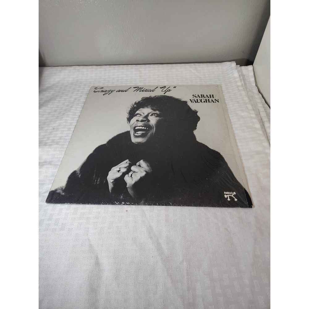 Sarah Vaughan Crazy and Mixed Up Vinyl LP 1982 Pablo Today Jazz Joe Pass LP